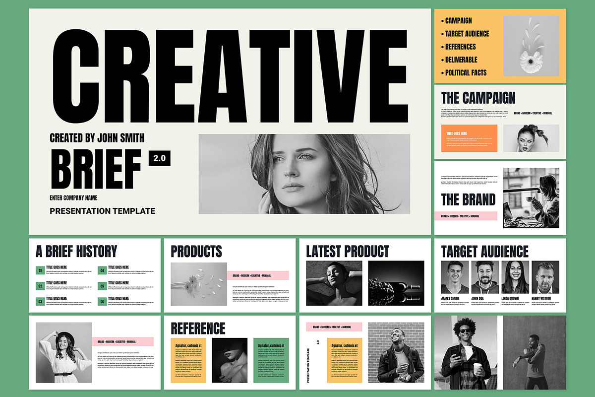 Creative Brief Presentation, a Presentation Template by ContestDesign (Photo 1 of 5)