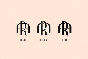 Art Deco Monogram Font