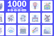 1000 Scenarium icons, an Icon by Icojam store (Thumbnail 1 of 13)