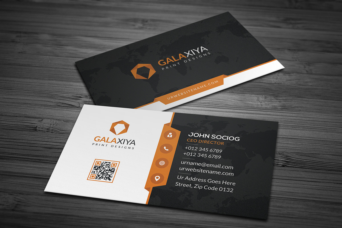 Modern Corporate Business Cards, a Business Card Template by Galaxiya (Photo 4 of 8)