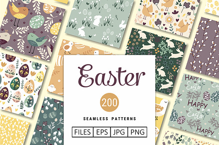 Easter Patterns Bundle, a Pattern Graphic by Part of the Art