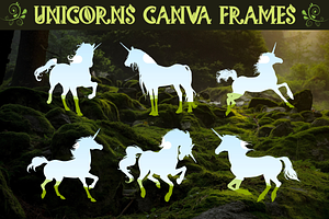 Unicorns Canva Frames