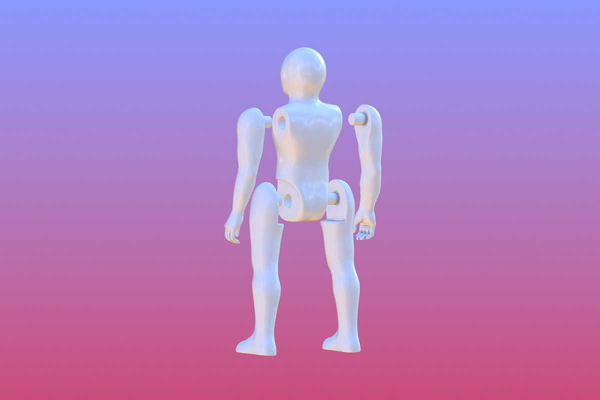 3D Retro Style Action Figure, a Characters & Person 3D Model by Jawa Station (Photo 5 of 7)