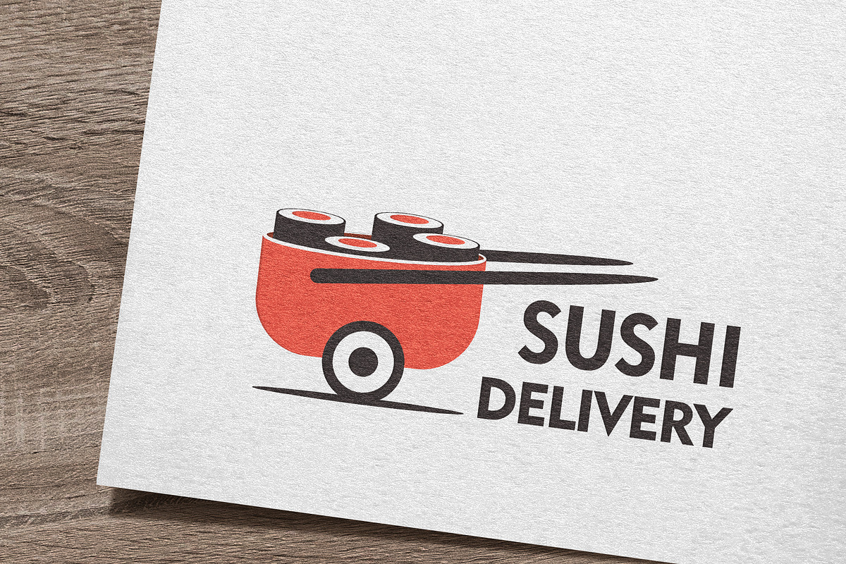Sushi Delivery Logo, a Branding & Logo Template by IKarGraphics (Photo 1 of 3)