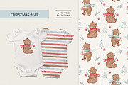 Christmas bear, a Pattern Graphic by Olena Kuznietsova (Thumbnail 1 of 9)