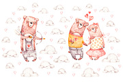 Cozy Valentines Day. Lovely bears, an Animal Illustration by UlitkaStudio (Thumbnail 19 of 20)