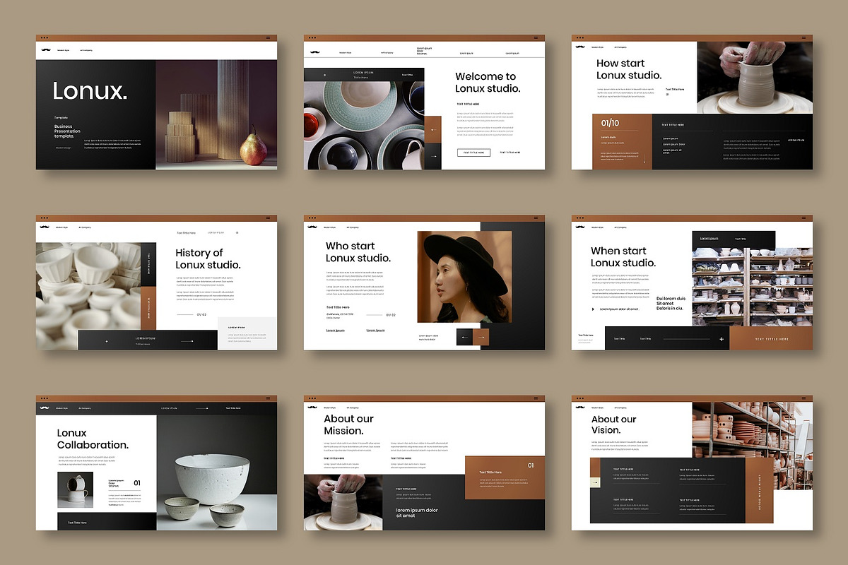Lonux - Business Google Slide Templa, a Presentation Template by Dens Creative Studio (Photo 2 of 6)