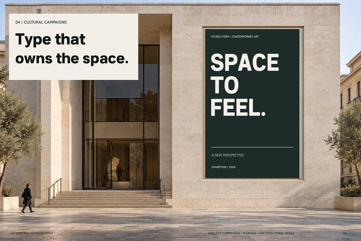 VANTRO — Sans Serif Display Font, a Sans Serif Font by Designertale (Photo 5 of 10)
