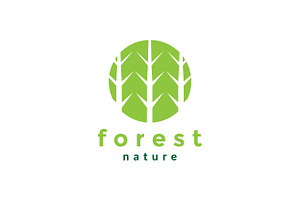 Thorn Tree Green Forest Logo Design