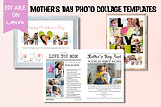 Mother’s Day Photo Collage Templates, a Templates & Theme by Adalin Shop (Thumbnail 1 of 8)