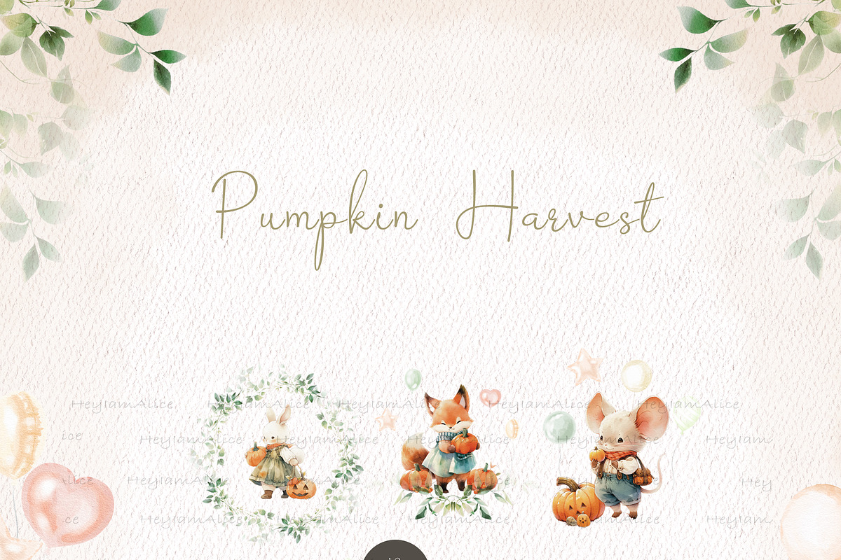 Pumpkin Harvest, an Animal Illustration by heyiamalice (Photo 7 of 14)