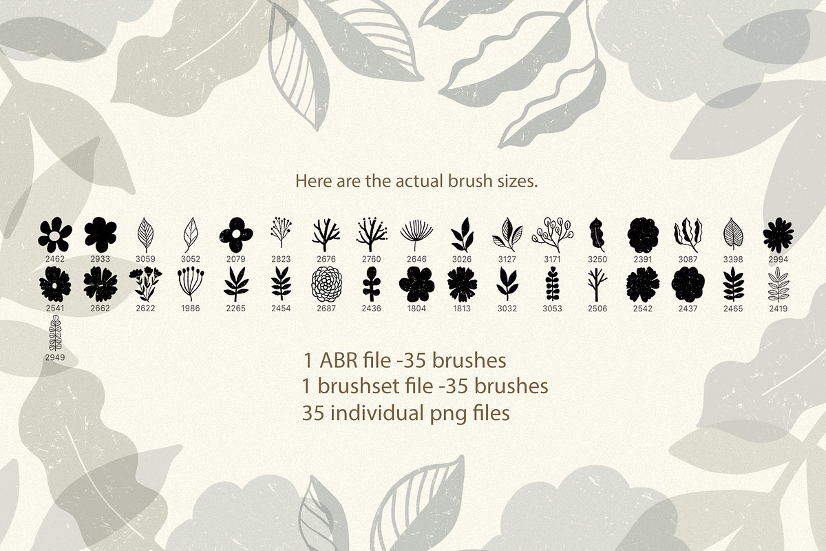 Textured Flower Stamp Brushes, a Brush Add-On by Sweet Fig (Photo 2 of 9)