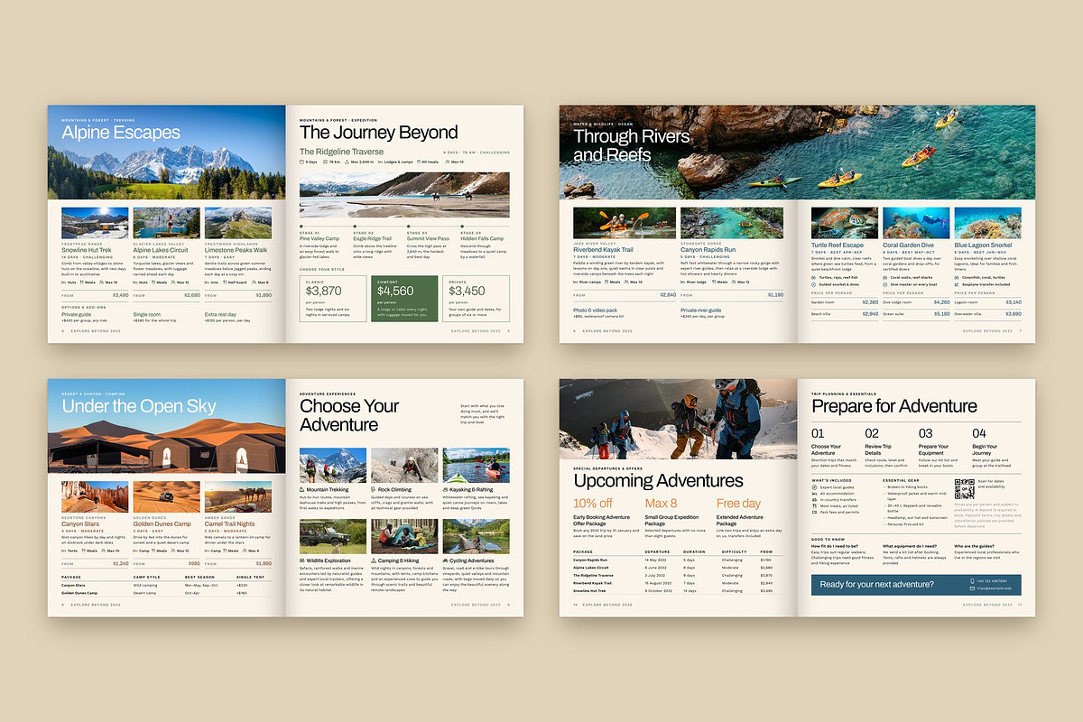 Square Adventure Travel Catalog, a Brochure Template by BrandPacks (Photo 3 of 5)