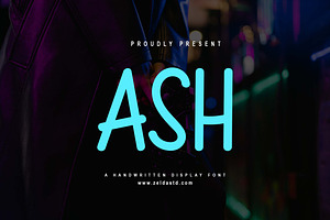 Ash Display Font