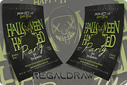 Halloween Haunted Party Flyer, a Flyer Template by regalDRAW (Thumbnail 2 of 3)