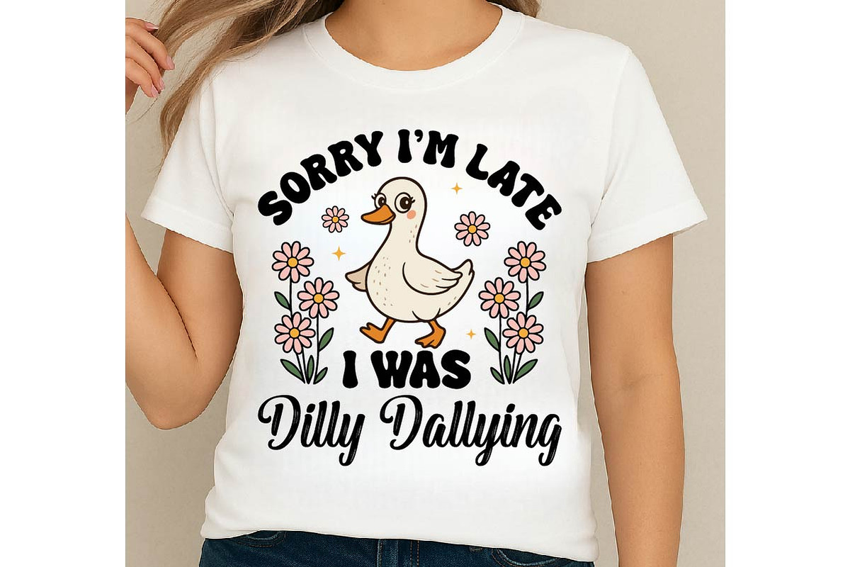 Funny Goose Png, Sorry Im Late SVG, an Object Graphic by Digi_Design_World (Photo 4 of 6)