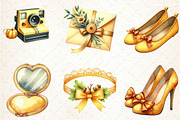 Yellow Coquette Autumn Clipart, an Illustration by Rose Art (Thumbnail 4 of 5)