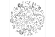 It's movie time! Big vector set, a Pattern Graphic by Art Loft (Thumbnail 13 of 16)