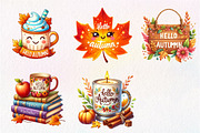 Hello Autumn Clipart, an Illustration by CreationArt (Thumbnail 5 of 9)
