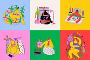 work/life balance - holistic health, a Food Illustration by okchizh (Thumbnail 4 of 8)