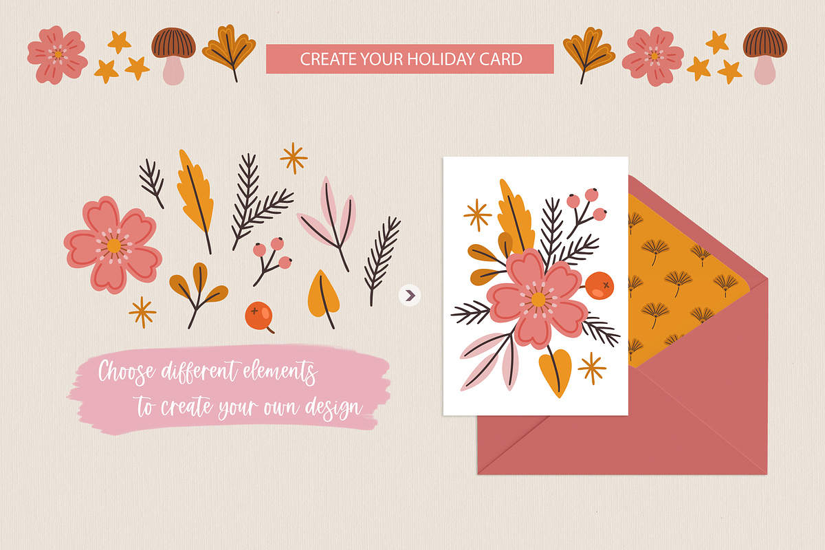 Autumn Leaves Kit, a Seasonal Illustration by miumiu (Photo 8 of 15)