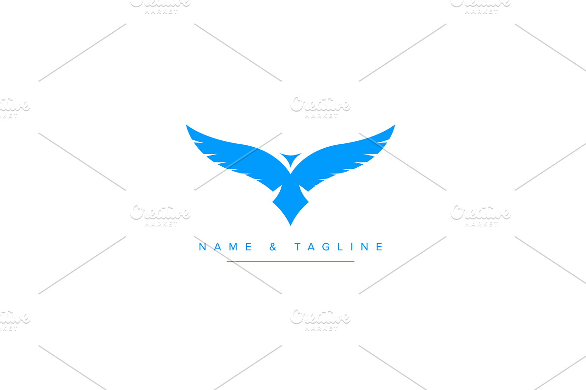 Flying Bird Minimal Logo design, a Branding & Logo Template by Aleesher (Photo 2 of 2)