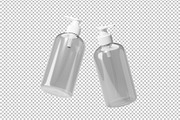 Amber Pump Bottle Mockup, a Cups & Container Mockup by Akebareee (Thumbnail 2 of 3)