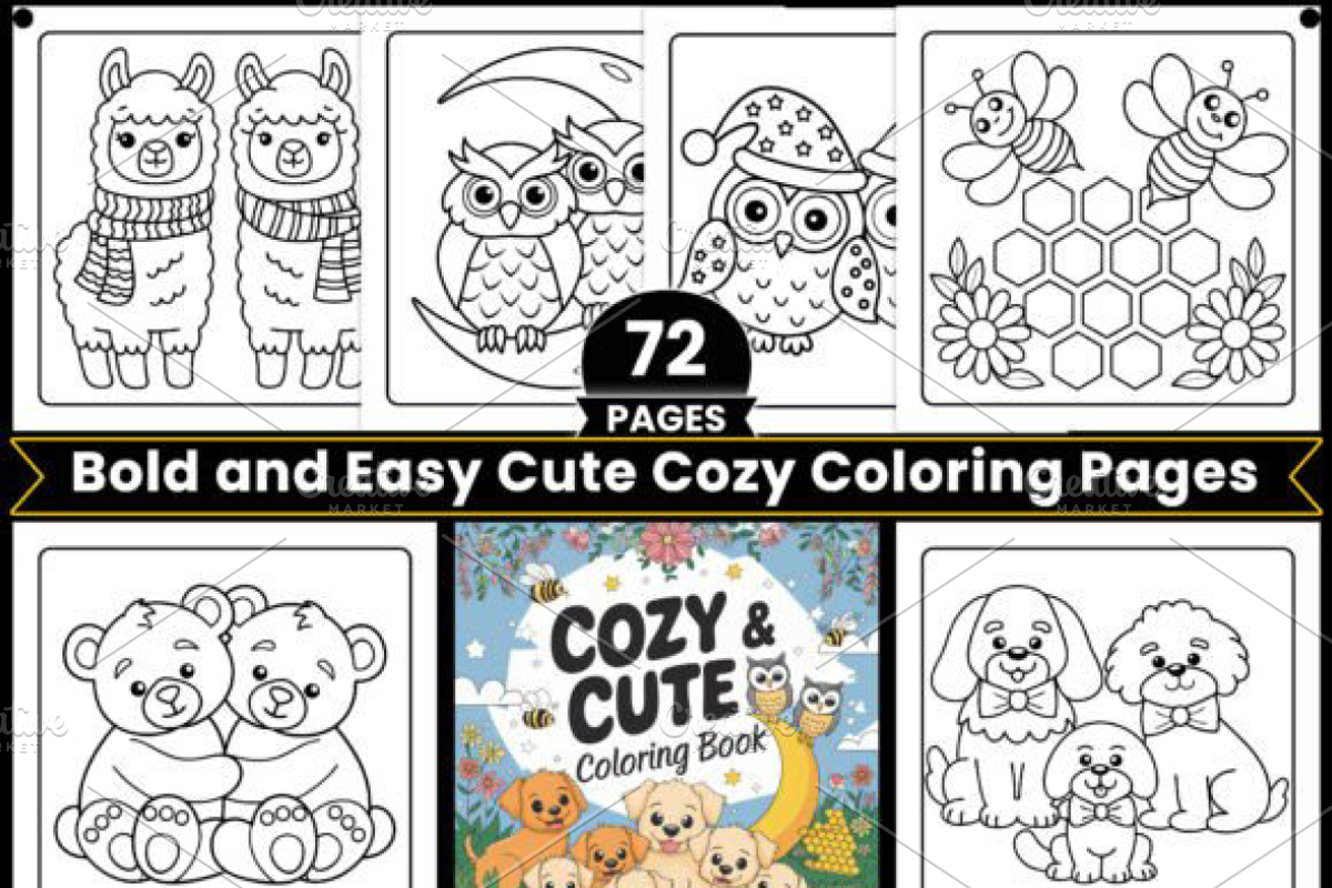 Bold and Easy Cute Cozy, an Animal Illustration by Ink Gallery (Photo 1 of 3)