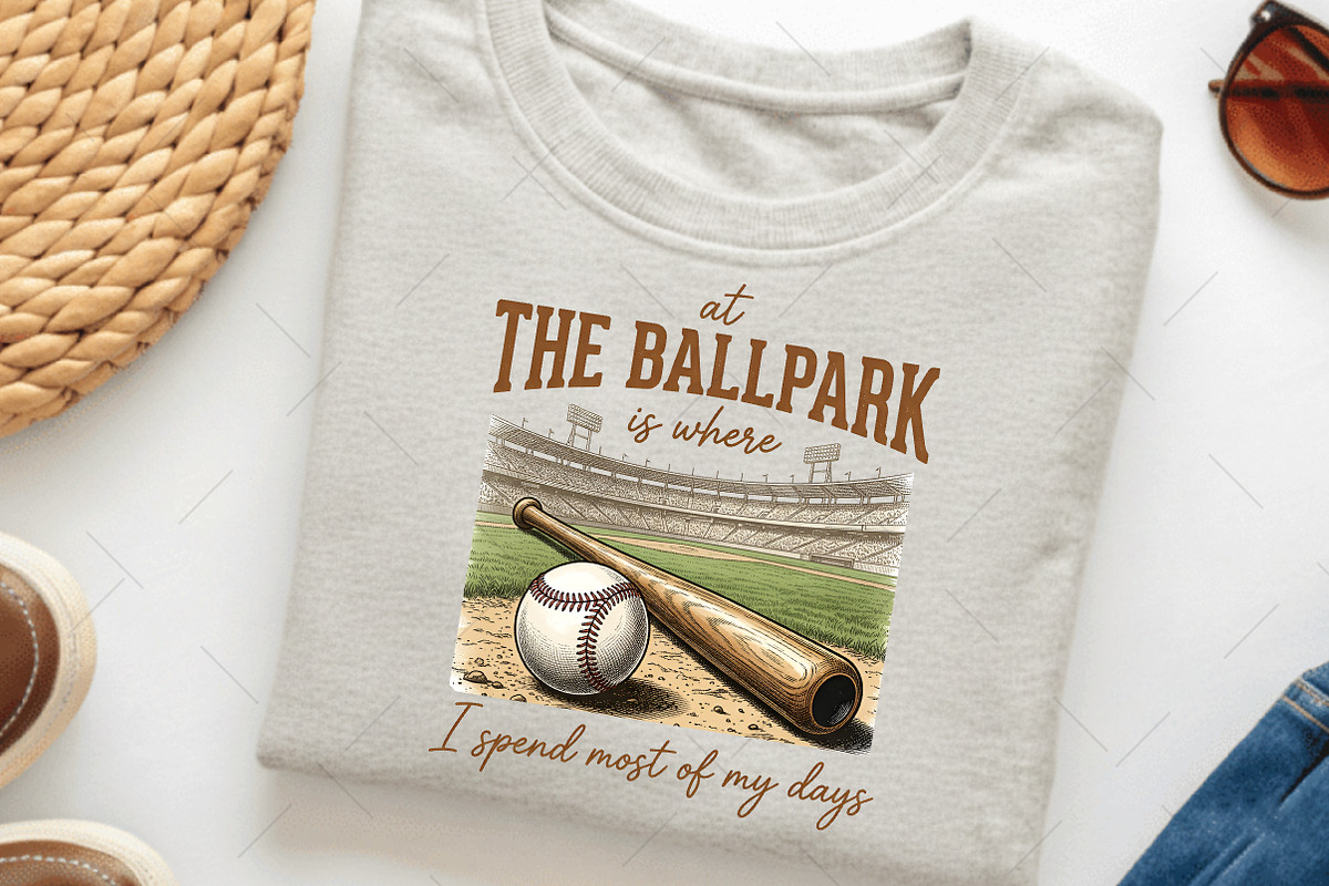 Retro Baseball Mom, Baseball Season, an Illustration by OK Design (Photo 5 of 5)