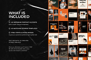 Portrait Instagram Templates Orange, a Social Media Template by Digital&Chic (Thumbnail 3 of 6)