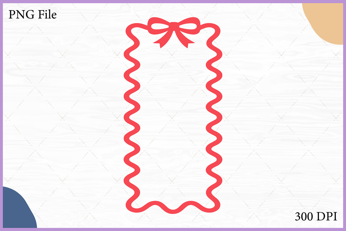 Squiggly Outline Coquette Frame Set, a Decorative Illustration by Gfx Expert Team (Photo 5 of 10)