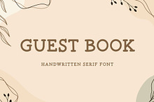 Guest Book - Clean Modern Font