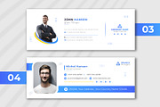 Creative Email Signature Template, a Social Media Template by pixelcreatx (Thumbnail 2 of 2)