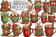 Christmas Vibes Cocoa Clipart, an Illustration by Daily.Designs (Thumbnail 1 of 5)