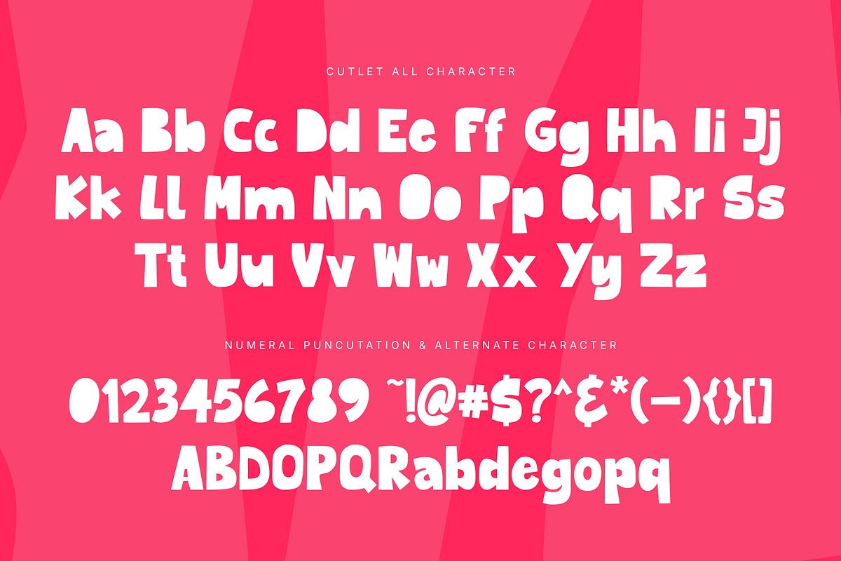 Cutlet - Playful Papercut Font, a Sans Serif Font by Youthlabs Studio (Photo 14 of 15)