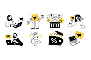 Buy Now, a Person Illustration by PureSolution (Thumbnail 6 of 6)
