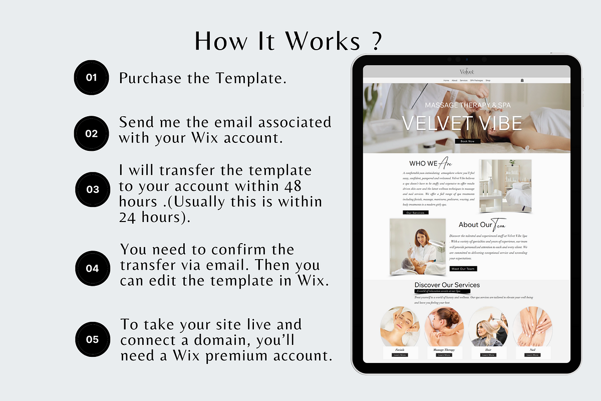 Wix Website For Spa, Cosmeticians preview 5