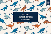 Cool Dino Graphic Graphics, a Branding & Logo Template by Mutant Lagoon (Thumbnail 1 of 7)