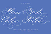 Mellintina Calligraphy, a Script Font by IM Studio (Thumbnail 3 of 6)