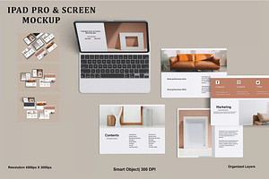 Ipad Pro Screen Mockup, an iPad Mockup by zpackcreative