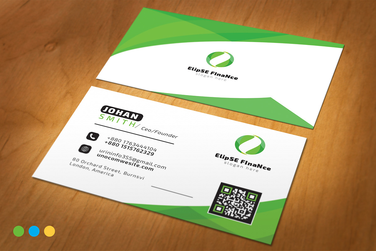 Business Card, a Business Card Template by ZAAS (Photo 2 of 6)