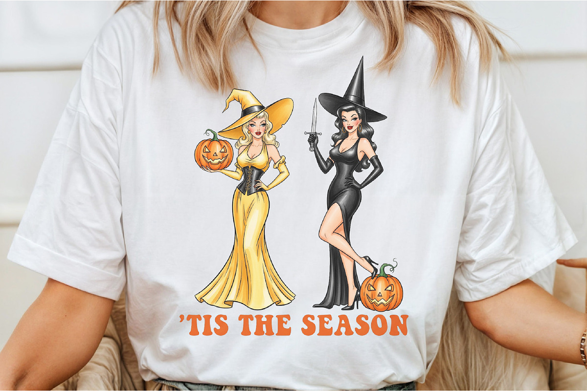 Vintage Halloween Tis the Season PNG, an Illustration by DreamCafeArt (Photo 2 of 7)