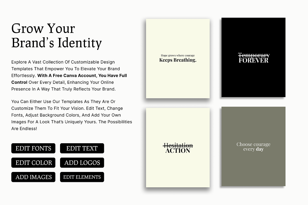 50 INSPIRING INSTAGRAM QUOTES, a Social Media Template by RB Boutique (Photo 7 of 8)