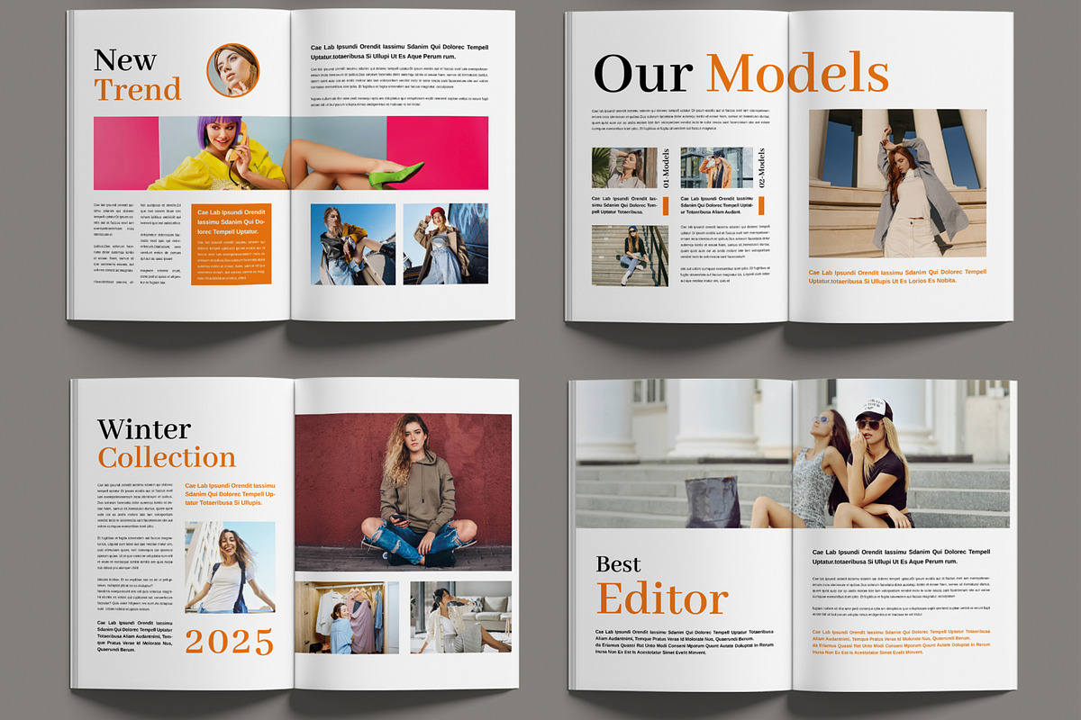 Fashion Magazine Template, a Magazine Template by MightyDesign (Photo 3 of 6)