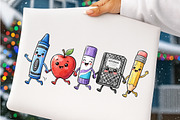 Cute School Clipart PNG, a Transportation Illustration by SinaCreation (Thumbnail 5 of 7)