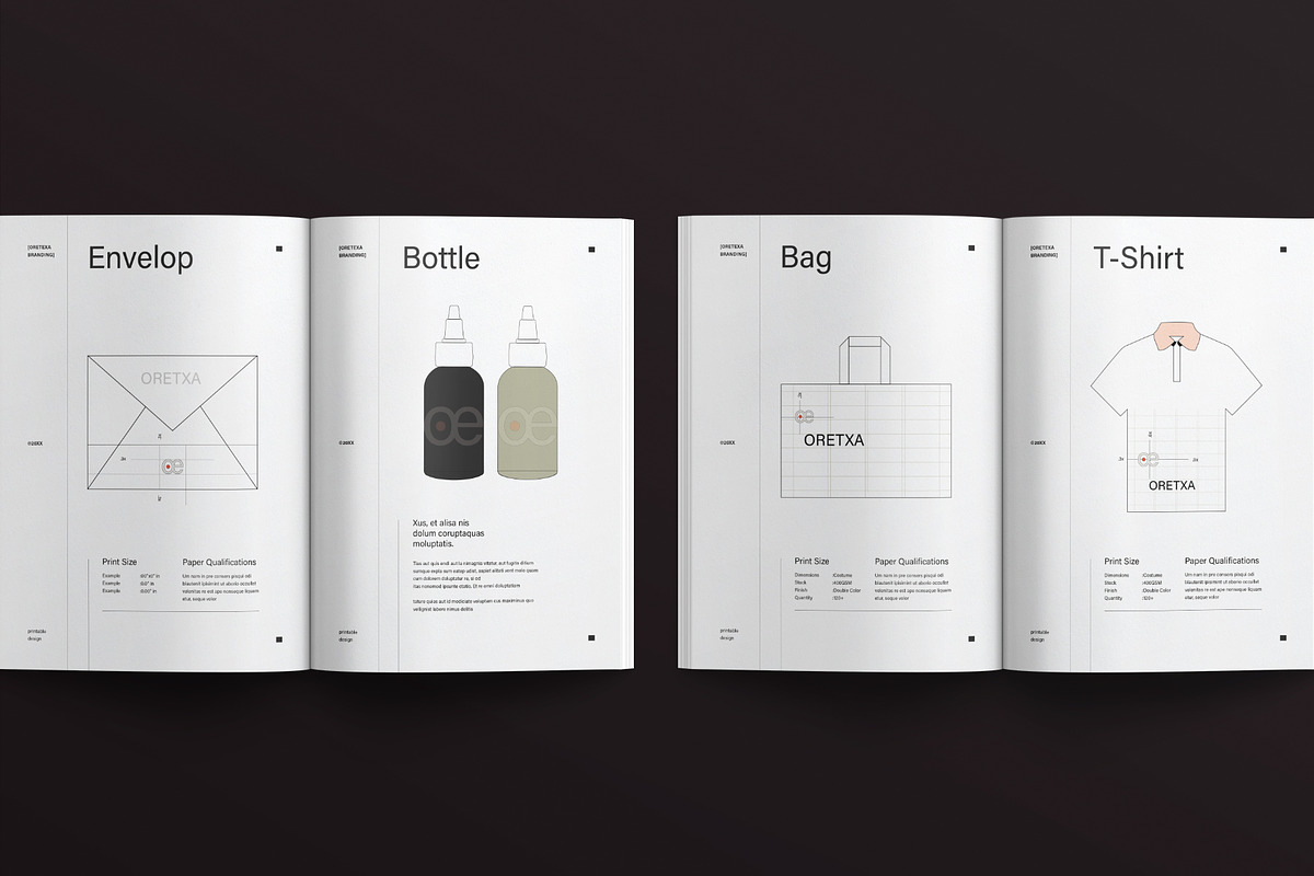 Creative Brand Identity Guidelines, a Brochure Template by E-Type (Photo 9 of 12)