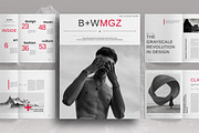 Black and White Magazine Template, a Magazine Template by Boris Cupac (Thumbnail 1 of 7)