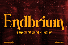 Endbrium - A Modern Serif Display