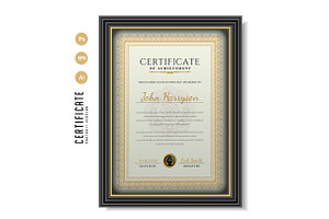 450. Modern Certificate Template