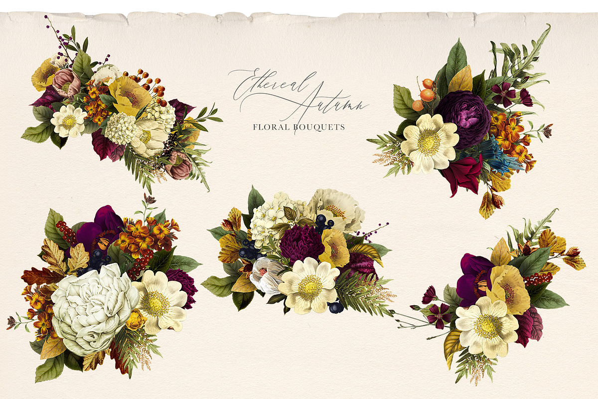 Ethereal Autumn Floral Bouquets, an Illustration by Eclectic Anthology (Photo 8 of 12)